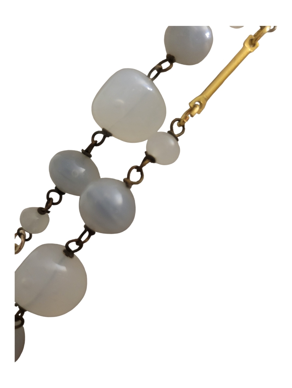 Vintage Double Strand Glass Beaded Necklace - Picture 4 of 7